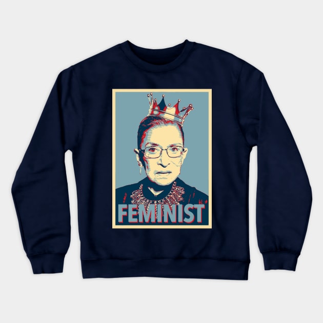 RBG - Feminist Crewneck Sweatshirt by Tainted